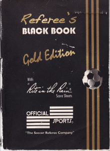 Referee's Black Book, Gold Edition